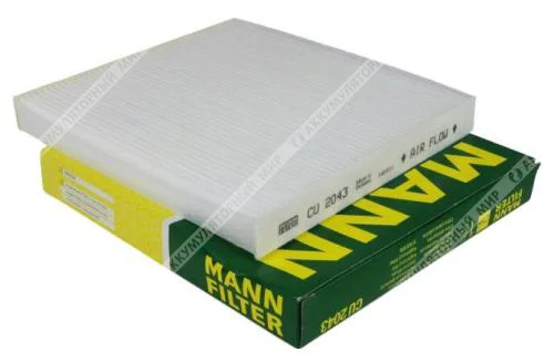 Фильтр салонный MANN CU2043 (GB-9865, LAC-403, SA1215) MAZDA / JAC / FAW