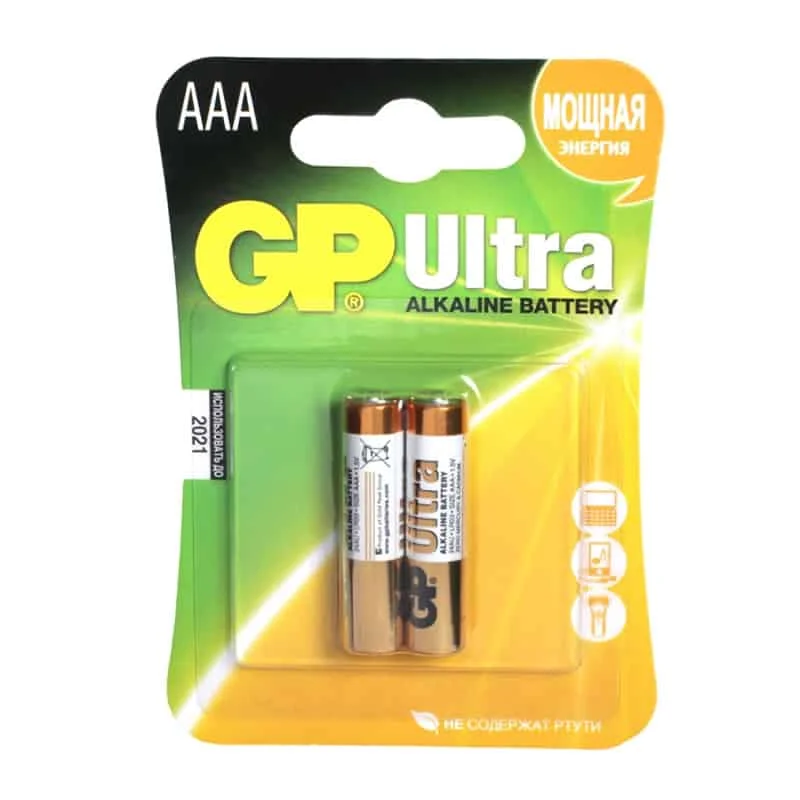 Батарейка GP Ultra ААА LR03 1.5V BL*2