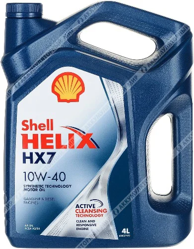 Масло моторное Shell Helix HX7 10W-40, 4л