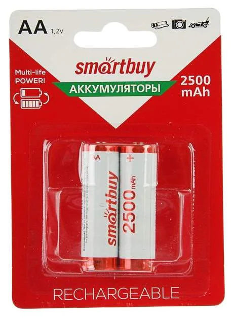 Аккумулятор Smartbuy AA R06 2500 mAh BL*1