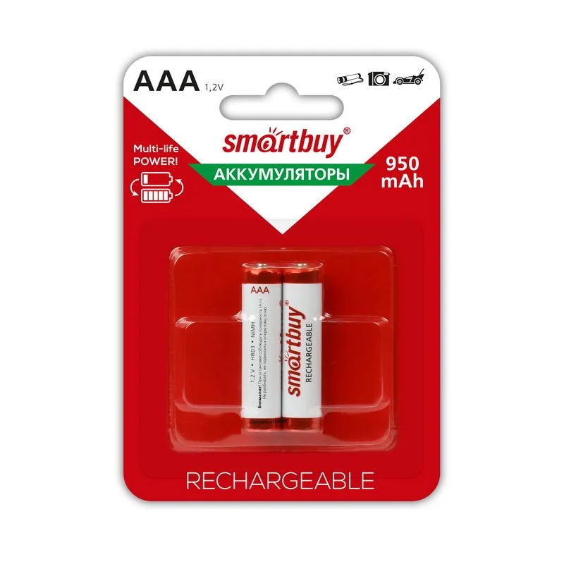 Аккумулятор Smartbuy AAA R03 950 mAh BL*1