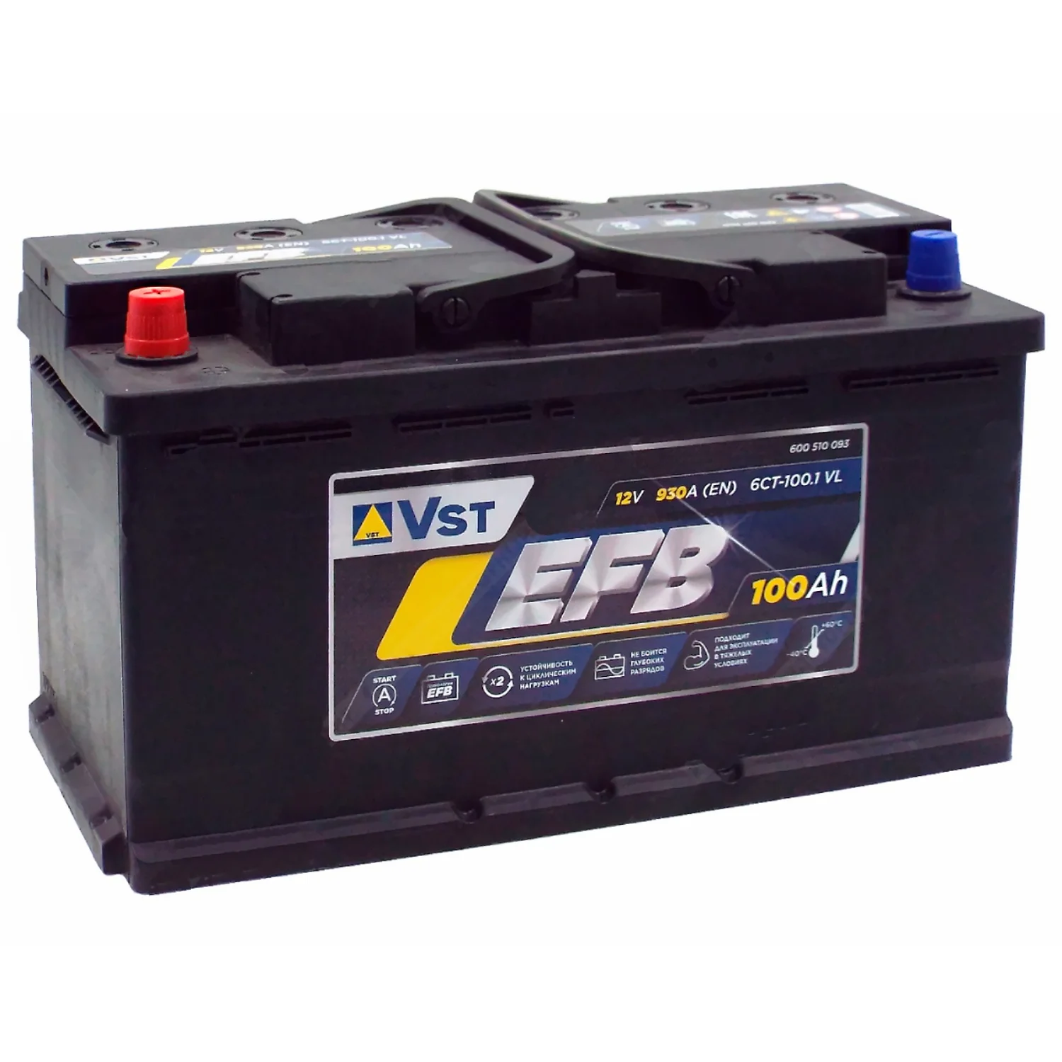 Аккумулятор VST EFB 100 Ач п.п.