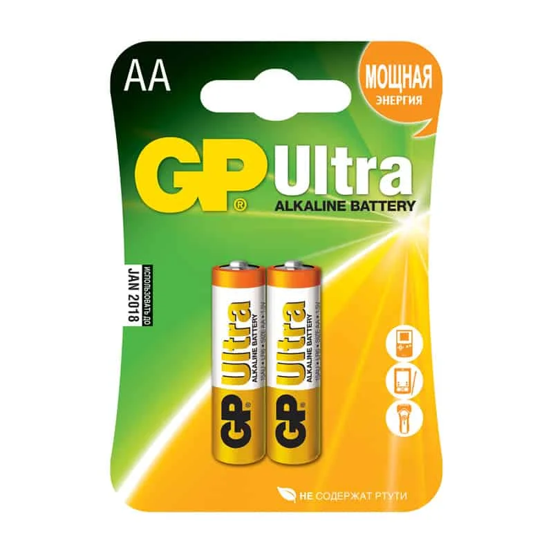 Батарейка GP Ultra АА LR06 1.5V BL*2