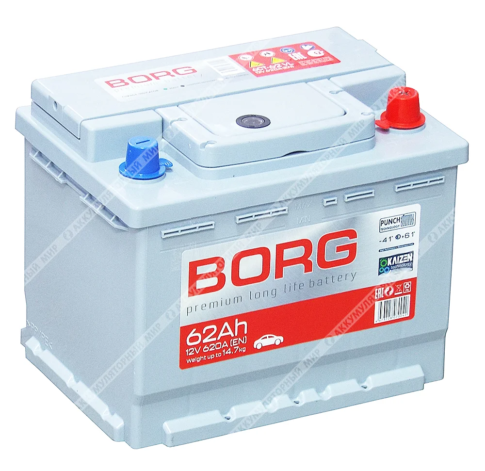 Аккумулятор BORG Premium 62 Ач о.п. УЦЕНКА