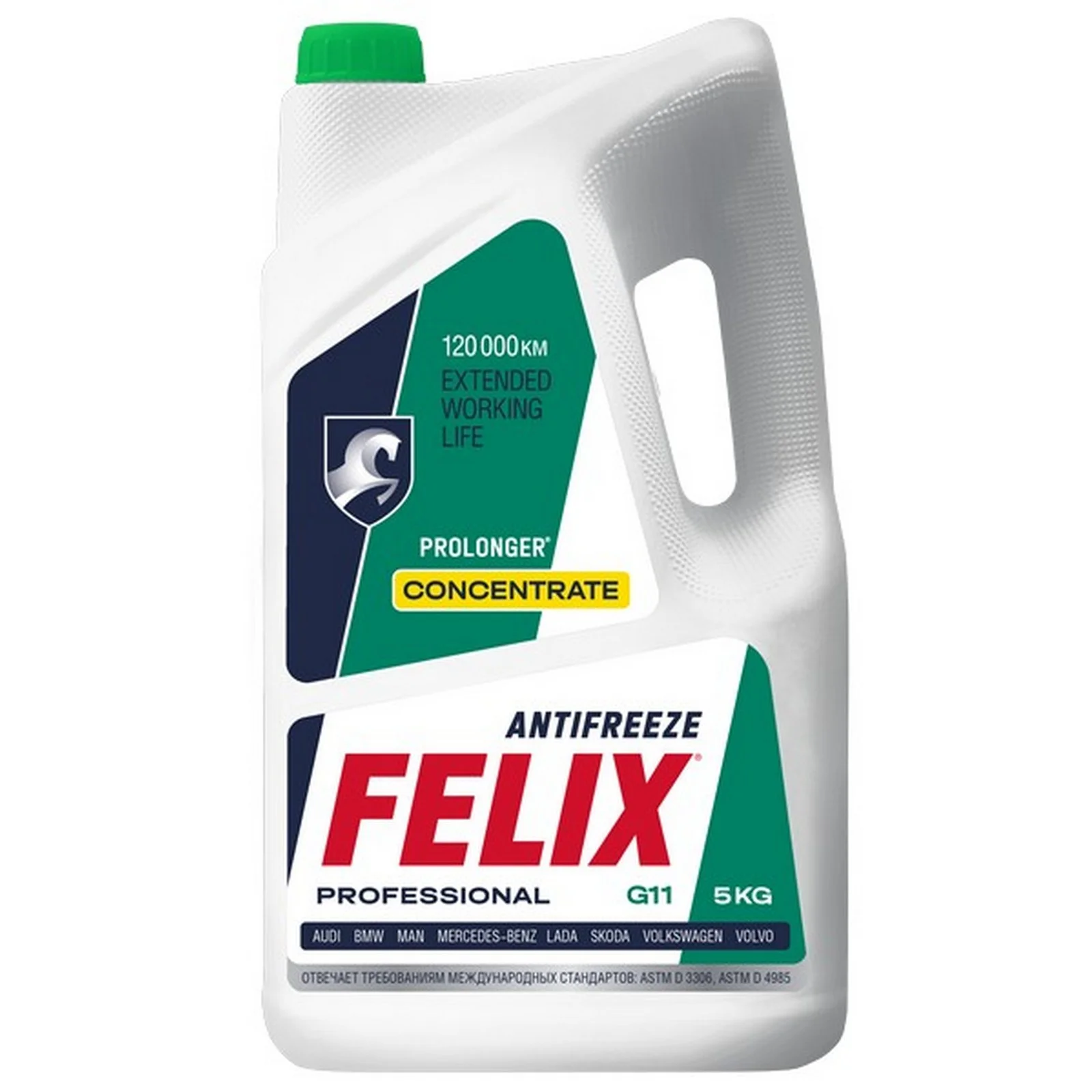 Антифриз FELIX Prolonger G11 зеленый, 5кг концентрат