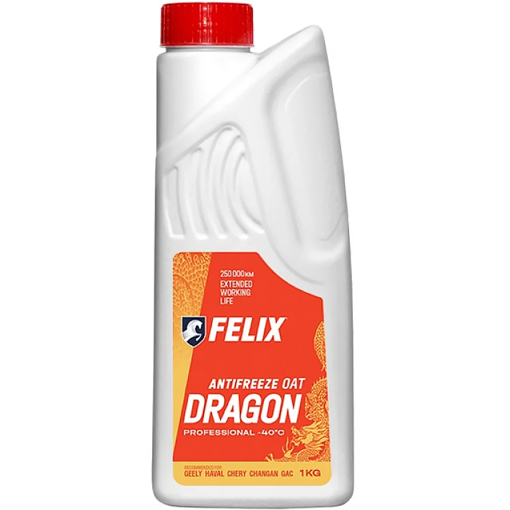 Антифриз FELIX Dragon G12+ красный, 1кг