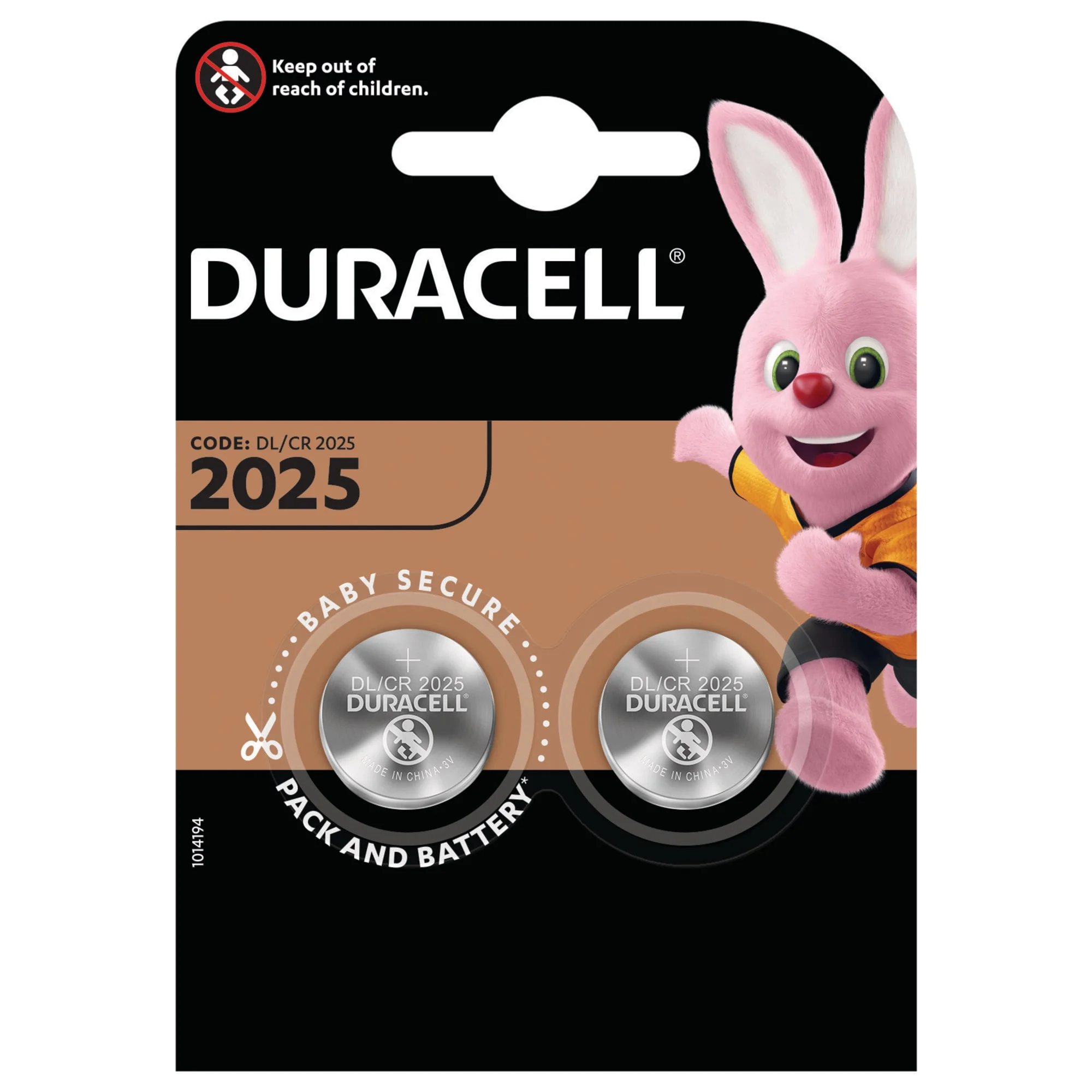Батарейка CR2025 Duracell BL*2
