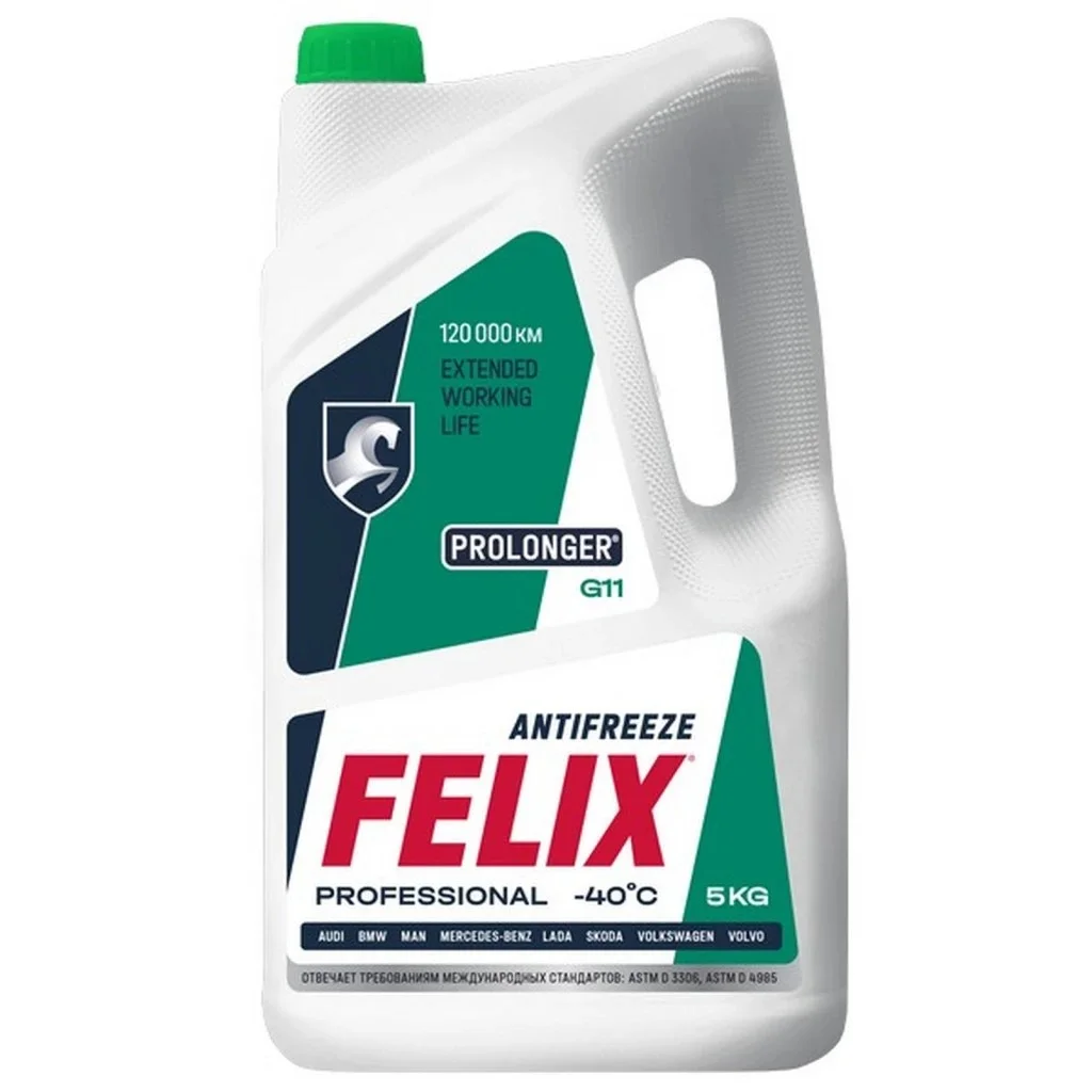 Антифриз FELIX Prolonger G11 зеленый, 5кг